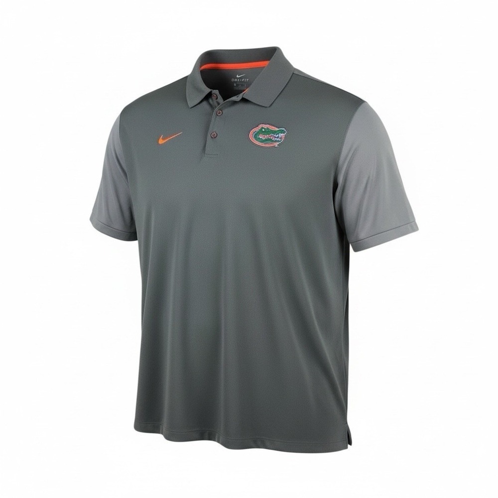 Nike Dri-FIT Florida Gators Polo Shirt Men's 3XL Gray NCAA Short Sleeve‎
